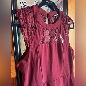 Express maroon mini dress